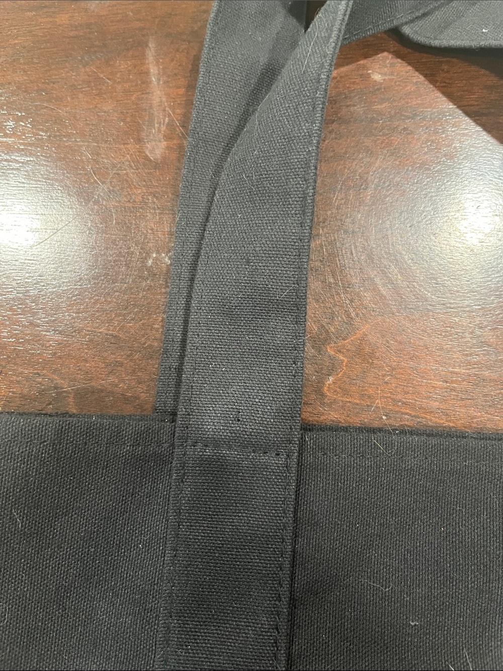 Trader Joe's Black Mini Tote Bag with Orange Logo - Picture 3 of 4
